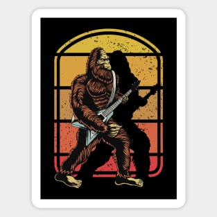 Retro Rock & Roll Guitarist Bigfoot Magnet